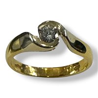 Ring Gianni Pace Woman Solitari in Yellow Gold Diamante 0.21 Ct GPGSLG1 - GPGSLG1